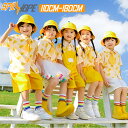 バナナ柄 黄色 チュール キッズ ダンス衣装 セットアップ 女の子 男の子 子供 チア チアガール 半袖 シャツ ショートパンツ スカート ヒップホップ ジャズダンス ポッピング k-pop hiphop 入学式 卒業式 発表会 応援団 演出服 舞台服 団体服 練習着 個性派 合唱団 かわいい