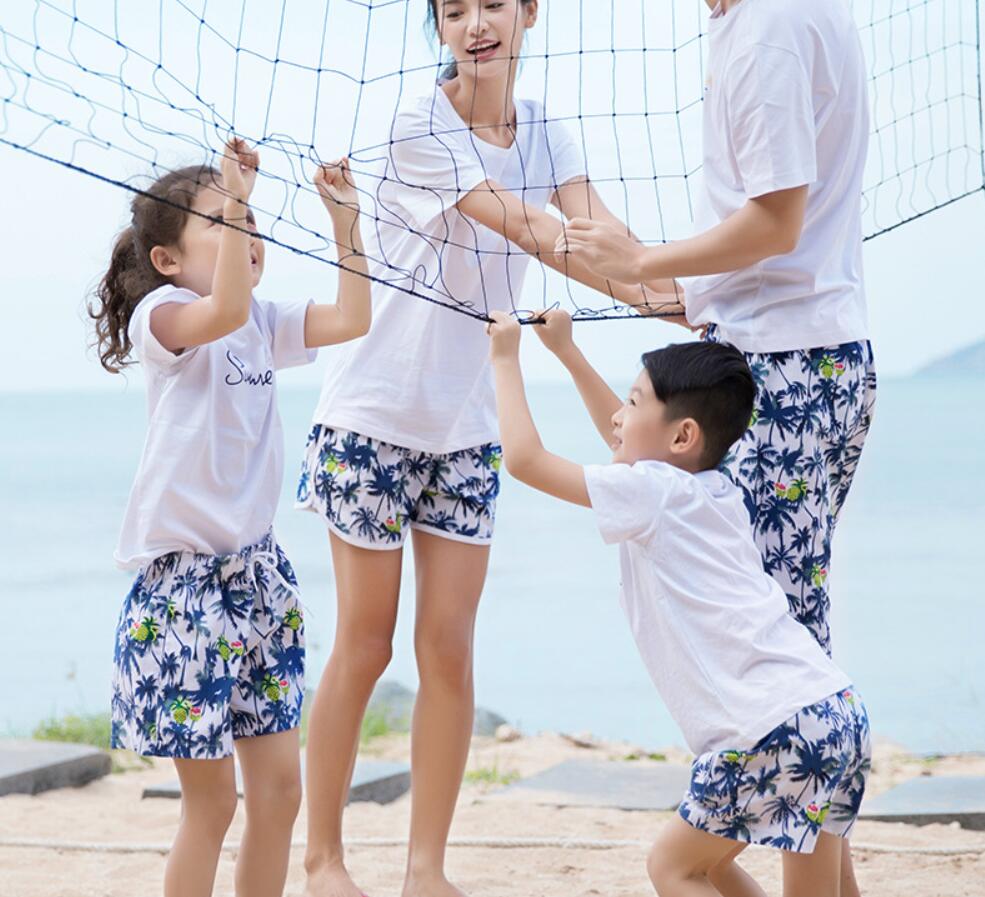 サーフパンツ　親子　ペア　ビーチパンツ　 海パン　カップル　レディース　メンズ　キッズ　サーフパンツ　ご夫婦　ご家族　親子　ハーフパンツ　ペアルック　海水パンツ　海水浴　短パン　リゾート　水着　速乾性　ビーチウエア　海外旅行　1着