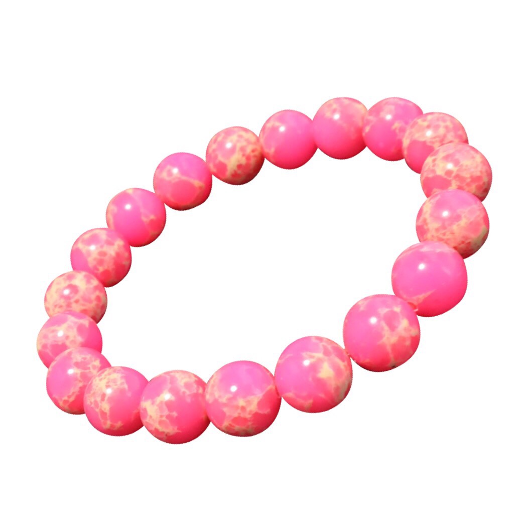 楽天SPINOUTshop楽天市場店インペリアルジャスパー【ピンク】ブレスレット6mm ※サイズ多数取扱有り 524