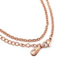 アレルギー対応 ネックレスチェーン ステンレス ネックレス ピンクゴールドチェーン 幅3.0mm 長さ60cm/65cm/70cm 701
