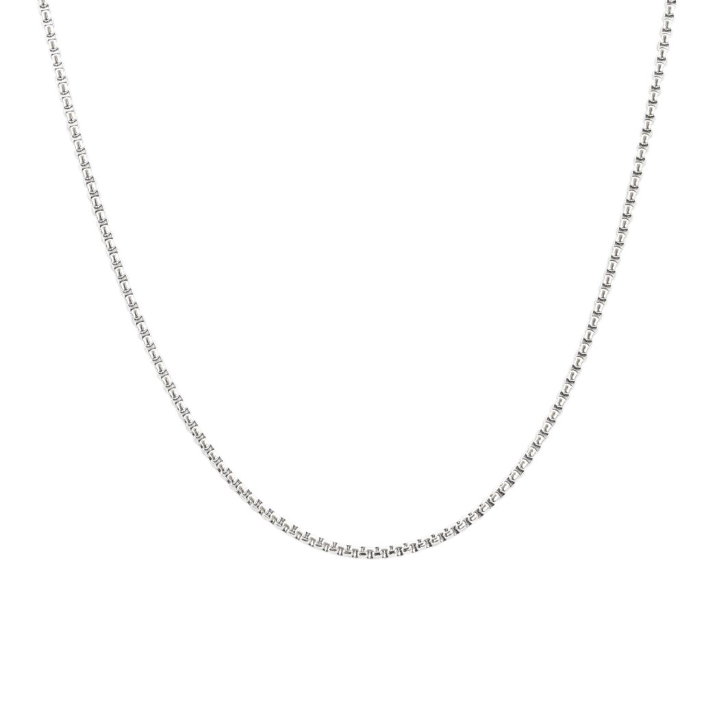 チェーン/ネックレス/ステンレスベネチアンチェーン/2mm/50cm ステンレス ネックレス メンズ 713