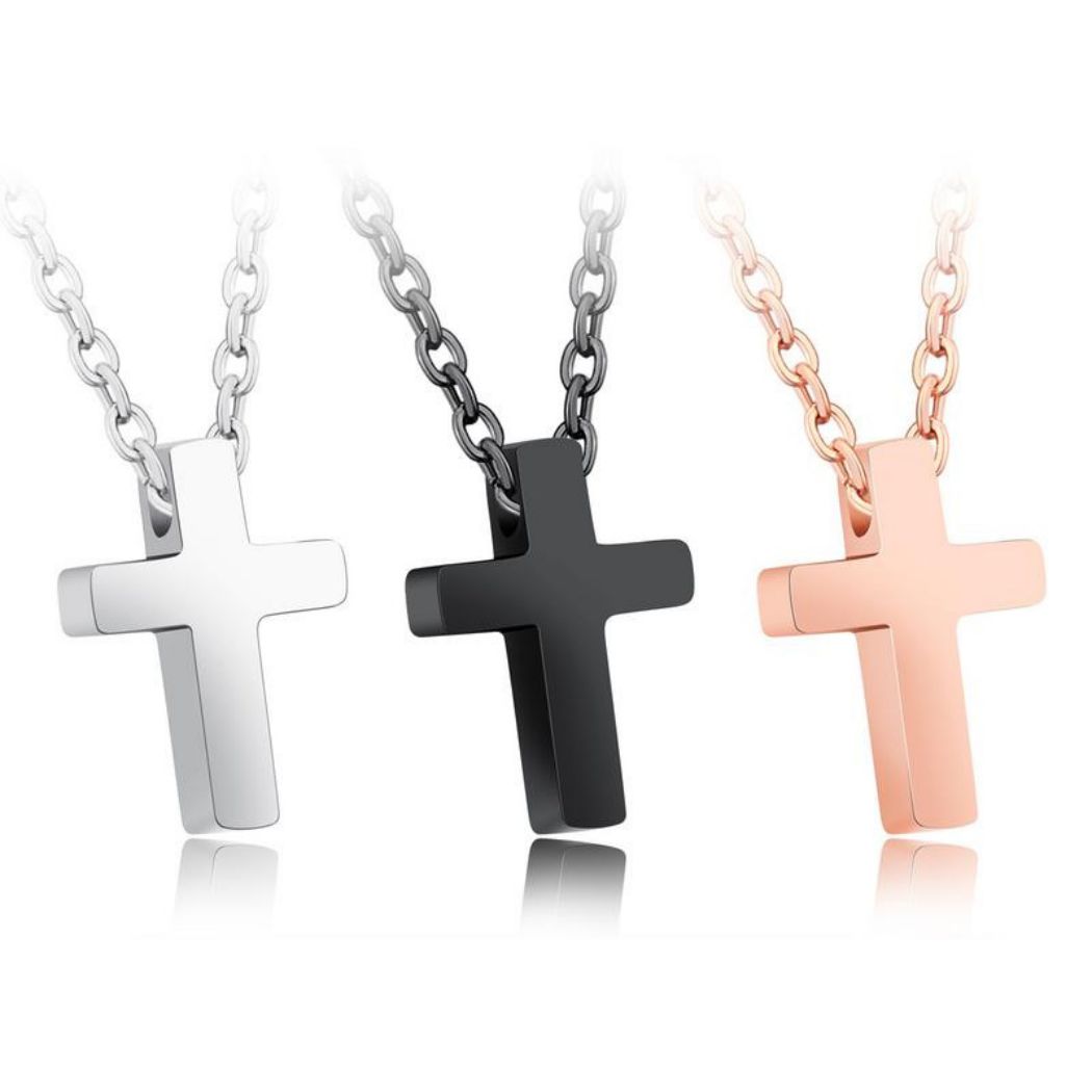 乐天商城 - 日本製 ペア ネックレス 金属アレルギー メンズ レディース 316Lサージカルステンレス ミニクロスペンダント