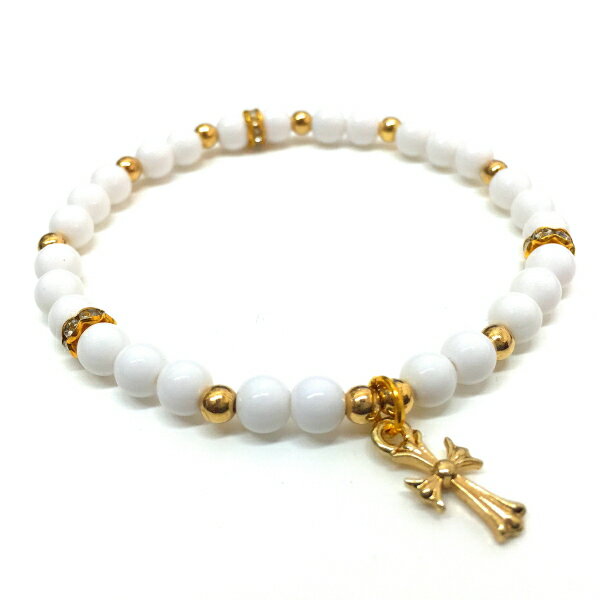 乐天商城 - ●　ホワイト　ゴールド　ブレス　232