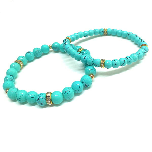 ● 限定!2本セット ターコイズ ブレス 230