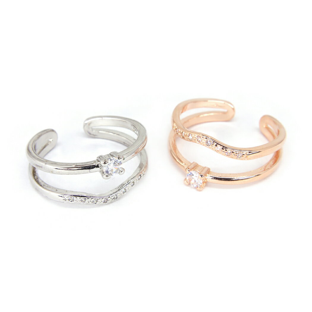 乐天商城 - ダブルライン フリーサイズリング　625