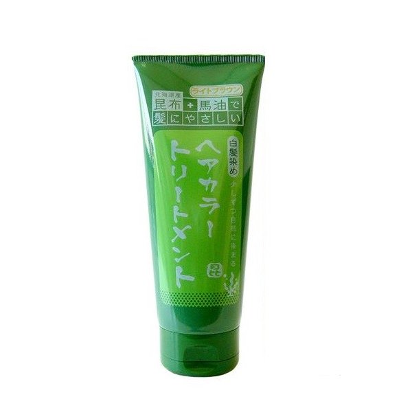 ●昆布と馬油のヘアカラートリートメント ライトブラウン 200g