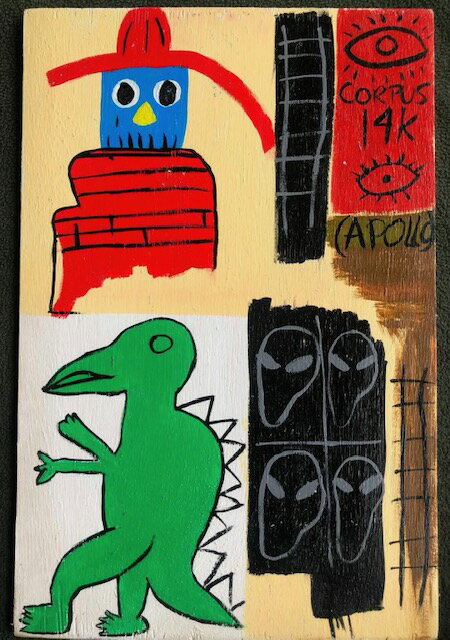 Rakuten - バスキア　JEAN-MICHEL BASQUIAT　　油絵　4