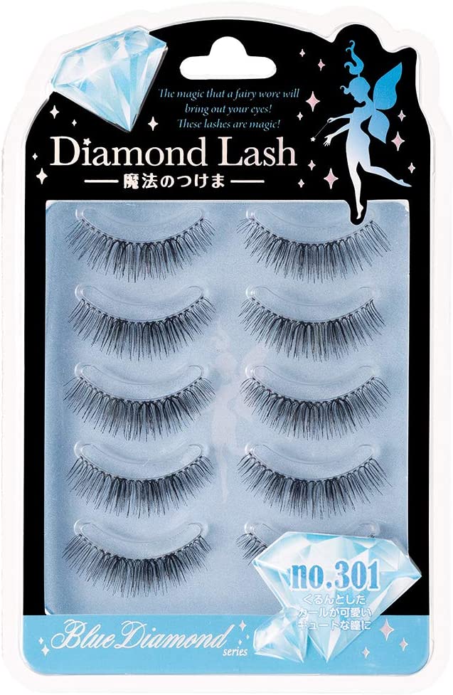 Diamond Lash(ダイヤモンドラッシュ） ブルー no．301 5ペア