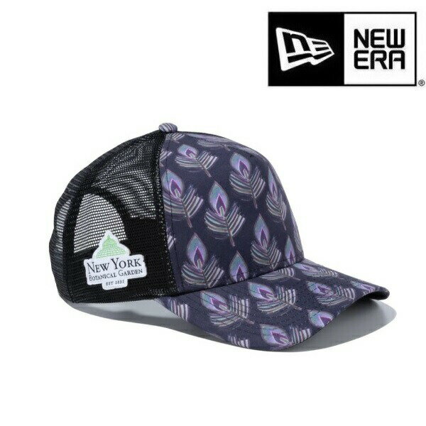 ニューエラ ゴルフ キャップ 9FORTY A-Frame トラッカー New York Botanical Garden ブラックフェザープリント NEW ERA (13526896)