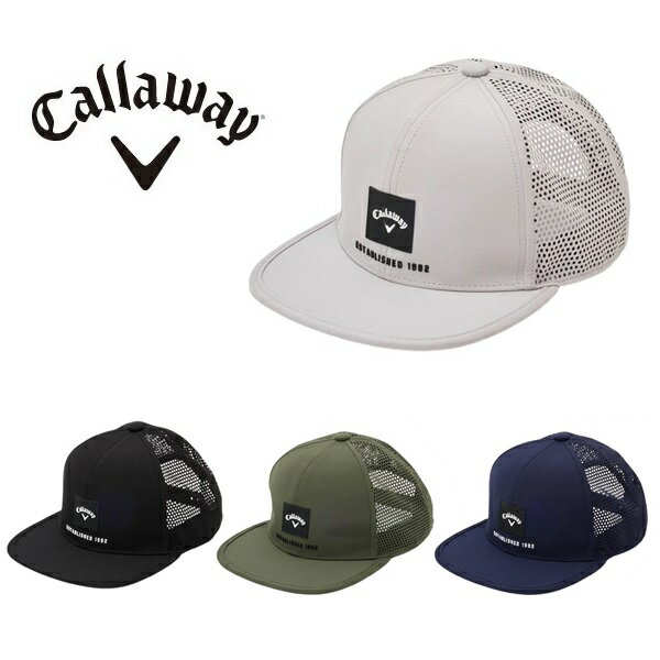 キャロウェイ ゴルフ キャップ パンチングフラットキャップ メンズ 2024年発売 Callaway Golf C24191111