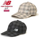 ニューバランス ゴルフ キャップ レディース ダブルチェック柄 6パネルキャップ (WOMENS) new balance Golf 012-5187506