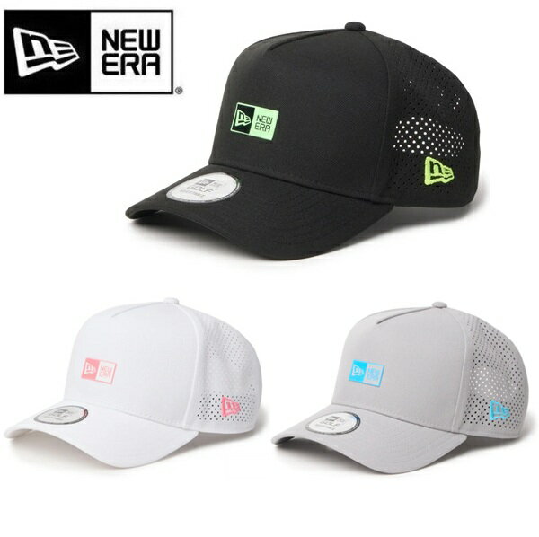 ニューエラ ゴルフ キャップ 9FORTY A-Frame レーザーパーフォレーション Box Logo ボックスロゴ NEW ERA Golf (14747305) (14747306) (14747307)(4.0)