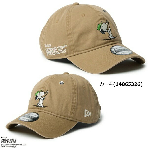 ニューエラ ゴルフ キャップ 9TWENTY Vintage PEANUTS ピーナッツ GOLF スイング N...