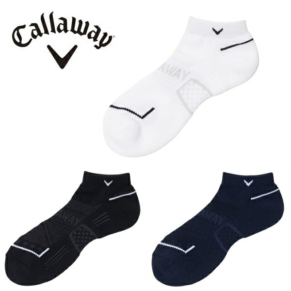 キャロウェイ ゴルフ ソックス メッシュアンクルソックス メンズ Callaway Golf C24193110 【メール便配送】【2024年春夏モデル】