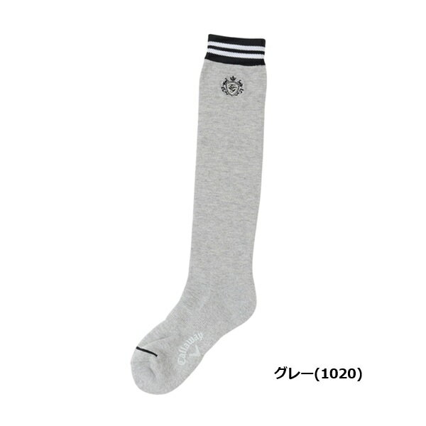 キャロウェイ ゴルフ ソックス モチーフ刺繍ハイソックス レディース Callaway Golf C25193207【ポスト投函配送】