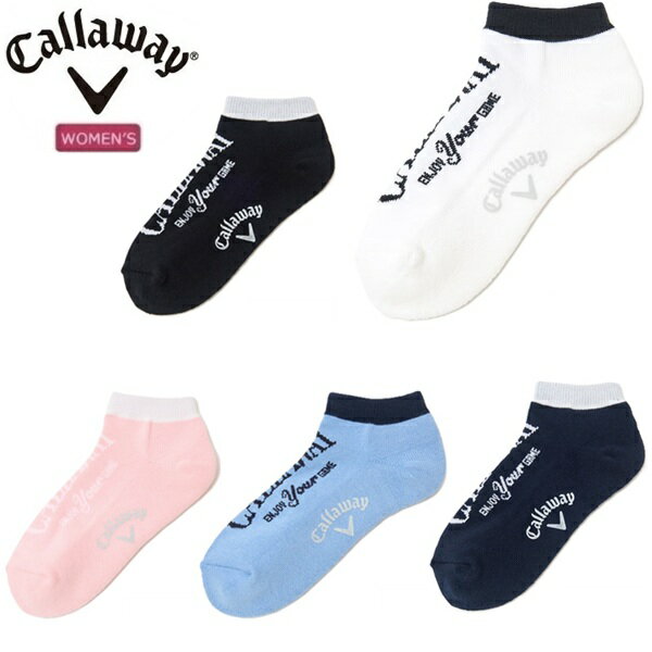 樂天商城 - キャロウェイ ゴルフ レディース ソックス アパレルシーズンロゴアンクルソックス (WOMENS) Callaway Golf C26193201【2026年春夏モデル】【ポスト投函配送】