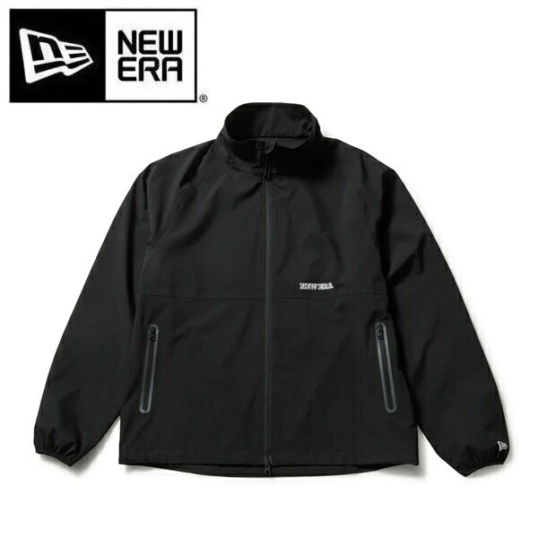 ニューエラ ゴルフ レインジャケット スタンドカラー アウトラインロゴ ブラック NEW ERA (14859958) 2026年春夏モデル