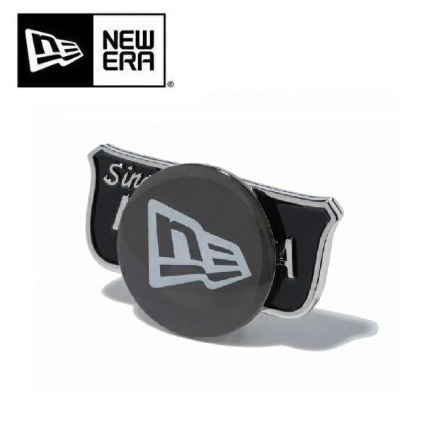 ニューエラ ゴルフ ベーシックマーカー ニューエラオールドシールドロゴ / フラッグロゴ シルバー/ブラック NEWERA (14135928) 【メール便配送】
