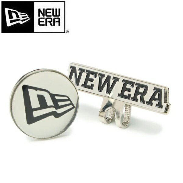 Rakuten - ニューエラ ゴルフ ベーシックマーカー ワードマークロゴ/フラッグロゴ シルバー/ブラック NEWERA (14864764) 【ポスト投函配送】