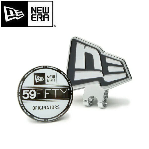 Rakuten - ニューエラ ゴルフ ベーシックマーカー フラッグロゴ/バイザーステッカー シルバー/ブラック NEWERA (14864765) 【ポスト投函配送】