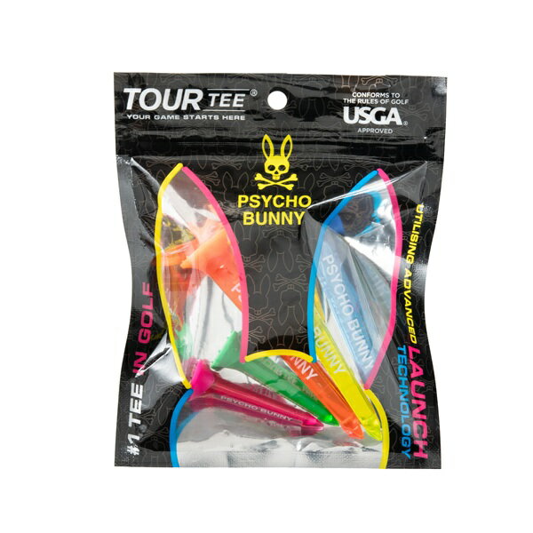 サイコバニー ゴルフ ツアーティー ゴルフティー PB TOUR TEE NEON Psycho Bunny P...