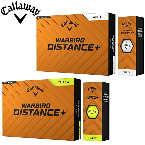 キャロウェイ ゴルフボール ウォーバード ディスタンスプラス WARBIRD DISTANCE+ 1ダース 12個入り 新品 日本正規品 2025年発売