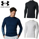 アンダーアーマー ゴルフ アンダーウェア UAコールドギア フィッティド ロングスリーブ モック シャツ 〈カモ テキスト〉 UNDER ARMOUR 1375336