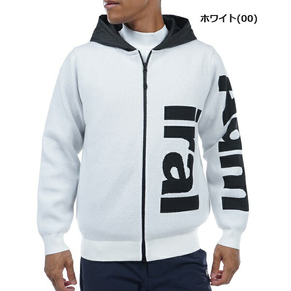 アドミラル ゴルフ メンズ ビッグロゴ ジップアップ 裏地付きフーデッドセーター ADMIRAL ADMA392 2