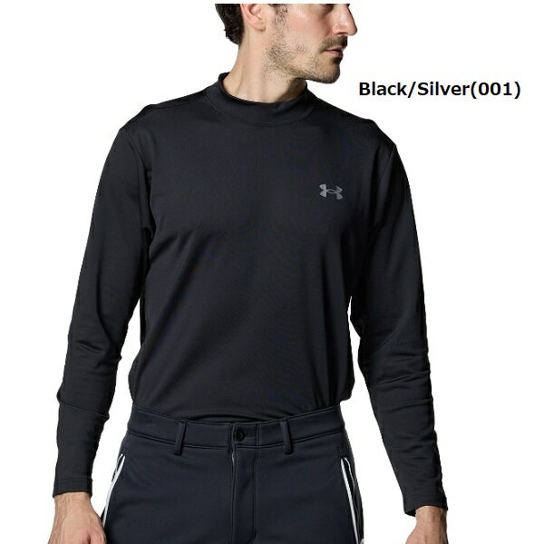 アンダーアーマー ゴルフ メンズ シャツ UAトリコット ロングスリーブ モックネック シャツ UNDER ARMOUR 1381282【2023年秋冬モデル】 2