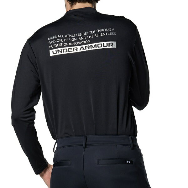 アンダーアーマー ゴルフ メンズ シャツ UAトリコット ロングスリーブ モックネック シャツ UNDER ARMOUR 1381282【2023年秋冬モデル】 3