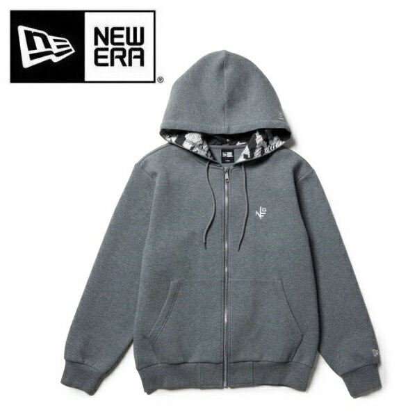 ニューエラ ゴルフ テック スウェット フルジップフーディー デジタルタイガーカモ グレー NEW ERA (14327382) 2024年秋冬モデル