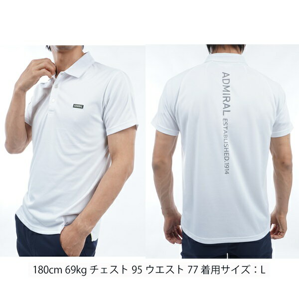 アドミラル ゴルフ メンズ 冷感パフォーマンス ポロシャツ ADMIRAL GOLF ADMA426 2...