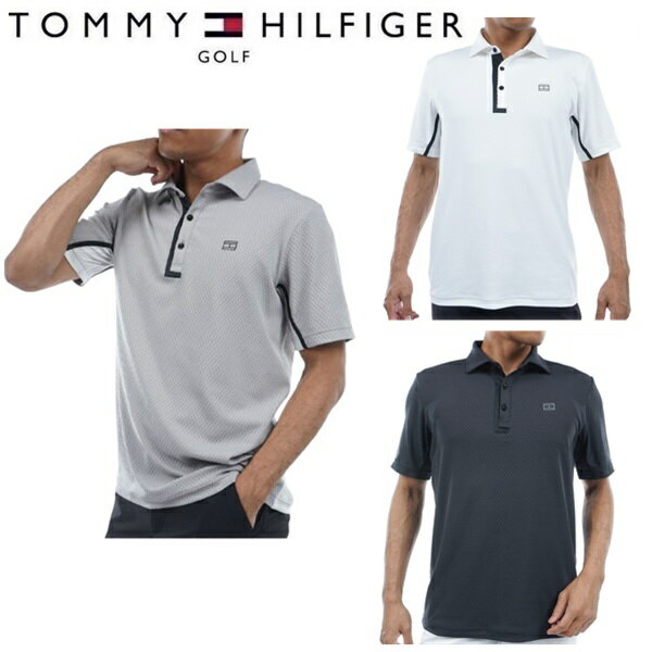 トミーヒルフィガー ゴルフ メンズ リンクスジャガード 半袖シャツ TOMMY HILFIGER GOLF THMA430