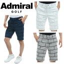 アドミラル ゴルフ メンズ ウォール柄 ジャガード スウェットショートパンツ ADMIRAL ADMA320