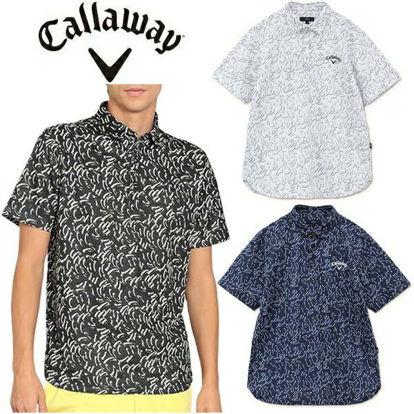 キャロウェイ メンズ かざあなメッシュ半袖シャツ Callaway Golf C24134123