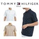 トミーヒルフィガー ゴルフ メンズ マルチフラッグモノグラム 半袖ポロシャツ TOMMY HILFIGER THMA504 2025年春夏モデル