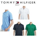 トミーヒルフィガー ゴルフ メンズ リーフジャガード 半袖ポロシャツ TOMMY HILFIGER THMA522 2025年春夏モデル(4)