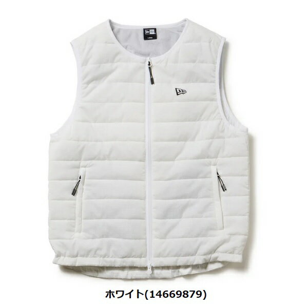 ニューエラ ゴルフ インサレーティッド ベスト ホワイト NEW ERA (14669879) 2025年秋冬モデル