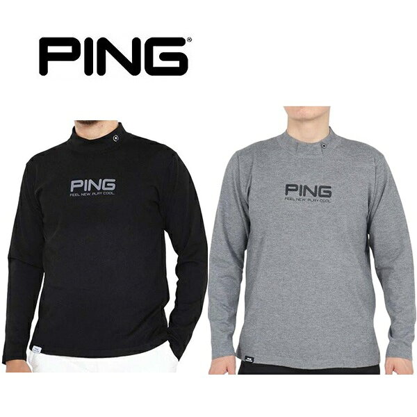 ピン ゴルフ メンズロゴプリント 長袖ハイネックニット PING 621-4275001