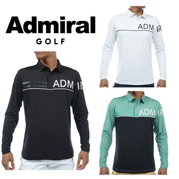 Polo Shirt - アドミラル ゴルフ メンズ ビッグロゴ ロングスリーブシャツ ADMIRAL ADMA3A3
