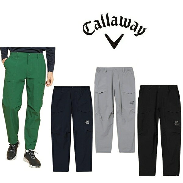CALLAWAY - キャロウェイ メンズ ゴルフウェア ロングパンツ 8WAY ストレッチ シワナイロン リラックス パンツ Callaway Golf C24226107