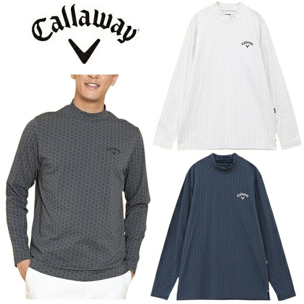 Rakuten - キャロウェイ ゴルフ メンズ 長袖シャツ ロゴプリント ストレッチ モックネックシャツ Callaway Golf C24233106