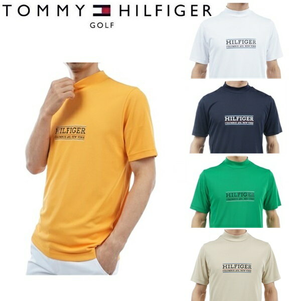 トミーヒルフィガー ゴルフ メンズ フロントロゴ 半袖モックネックシャツ TOMMY HILFIGER GOLF THMA404