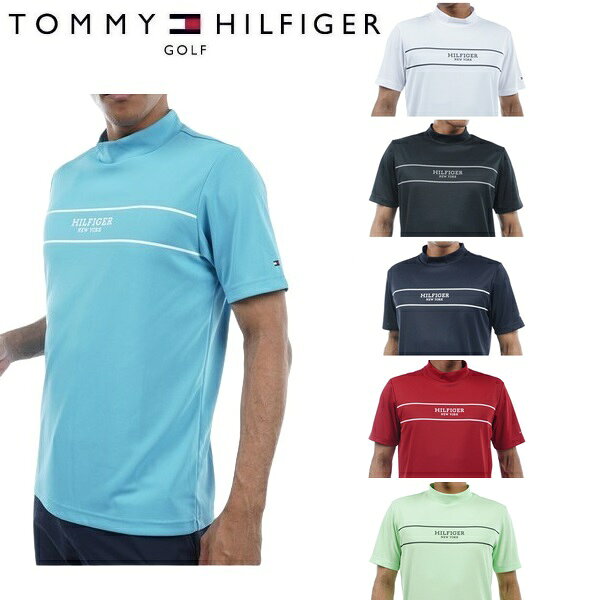 Other - トミーヒルフィガー ゴルフ メンズ パネルストライプ 半袖モックネックシャツ TOMMY HILFIGER GOLF THMA420