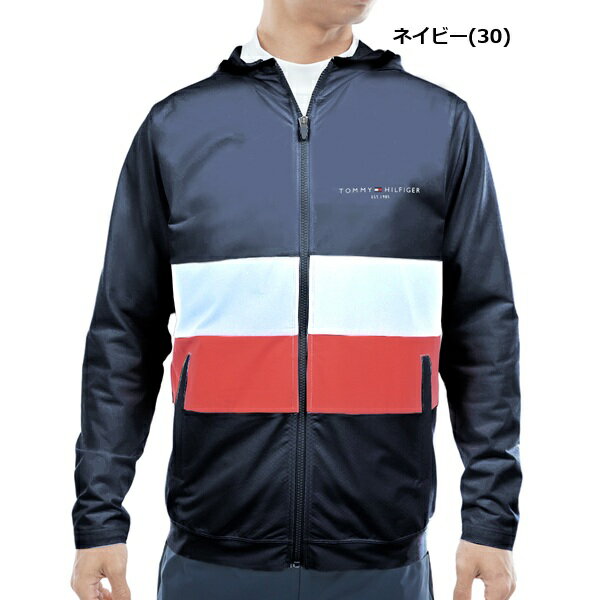 トミーヒルフィガー ゴルフ メンズ スウェット フーディージャケット TOMMY HILFIGER GOLF THMA559 2025年秋冬モデル