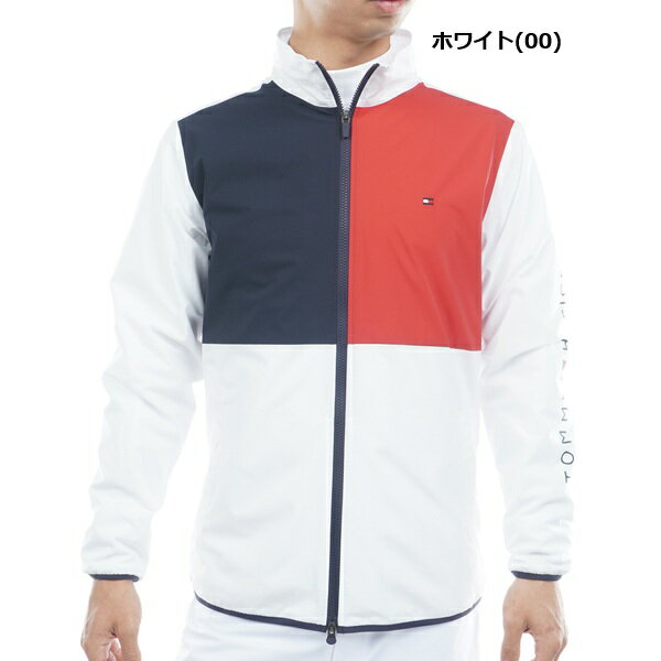 トミーヒルフィガー ゴルフ メンズ カラーブロック ウインドジャケット TOMMY HILFIGER GOLF THMA567 2025年秋冬モデル