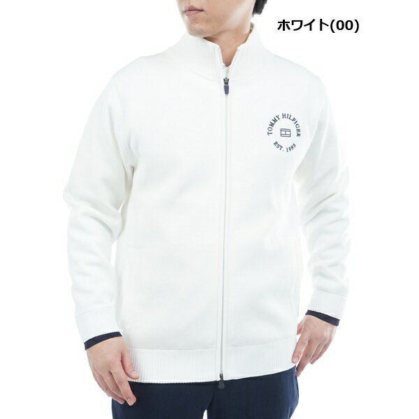 トミーヒルフィガー ゴルフ メンズ モール ニットジャケット TOMMY HILFIGER GOLF THMA570 2025年秋冬モデル