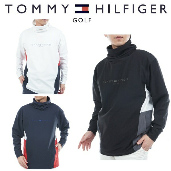 トミーヒルフィガー ゴルフ メンズ ネックウォーマー付 スウェットTOMMY HILFIGER THMA583 2025年秋冬..