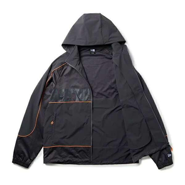 ニューエラ ゴルフ ウィンドジャケット パイピング チャコールグレー NEW ERA (148...