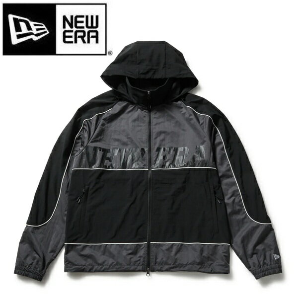 ニューエラ ゴルフ ウィンドジャケット パイピング ブラック NEW ERA (14859899) 2026年春夏モデル